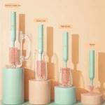 Electric Silicone Baby Bottle Brush | 360° Rotating Cleaner for Bottles, Nipples & Cups