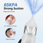 Electric Baby Nasal Aspirator | Rechargeable Nose Cleaner with 9 Suction Levels & Soft Silicone Tips - Image 5