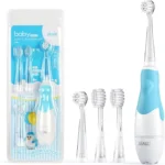Baby Electric Toothbrush | Sonic Toothbrush for Toddlers (1–3 Years) with LED Timer & 4 Brush Heads