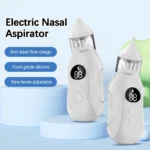 Electric Baby Nasal Aspirator | Rechargeable Nose Cleaner with 9 Suction Levels & Soft Silicone Tips